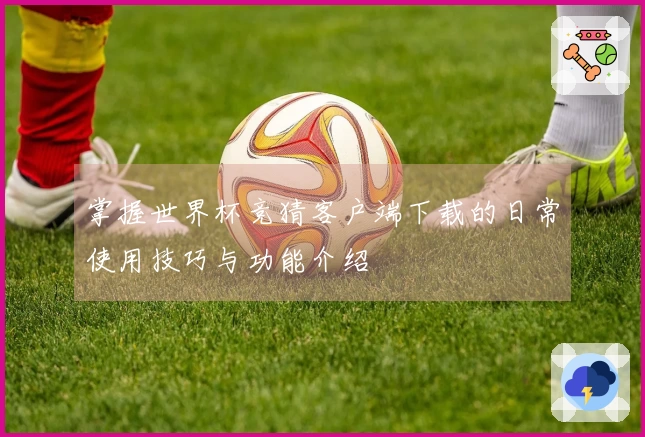 掌握世界杯竞猜客户端下载的日常使用技巧与功能介绍