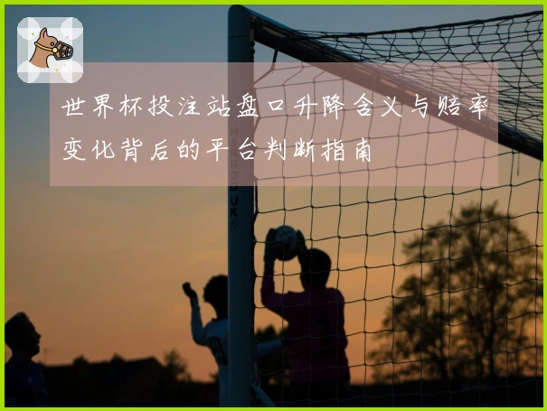世界杯投注站盘口升降含义与赔率变化背后的平台判断指南