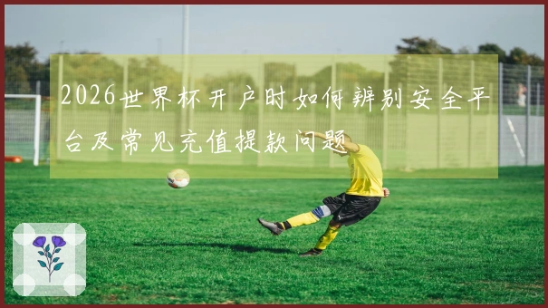 2026世界杯开户时如何辨别安全平台及常见充值提款问题